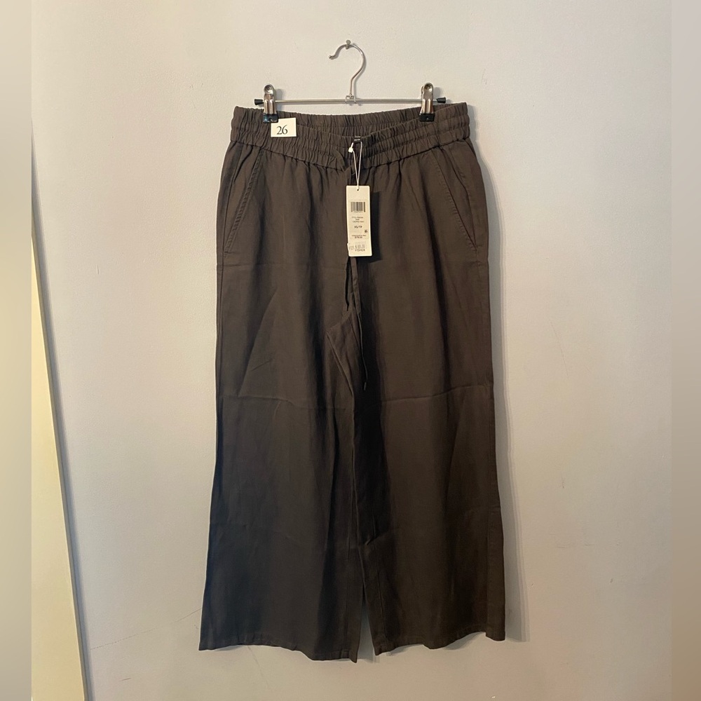 eileen fisher cropped tencel pants